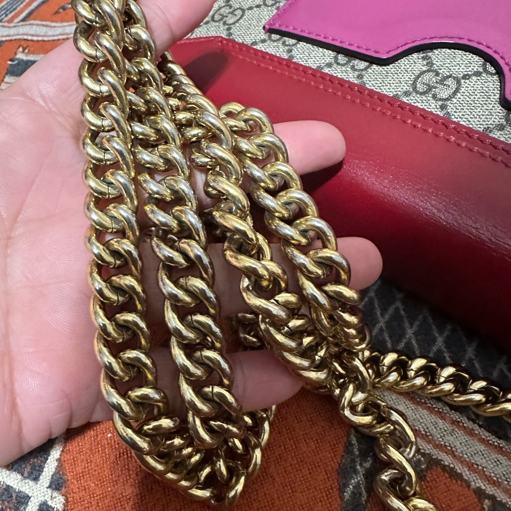 GUCCI ❤️🌟PADLOCK GG SUPREME MONOGRAM BAG W/ LEATHER TRIMMING ⭐️ - Picture 7 of 11